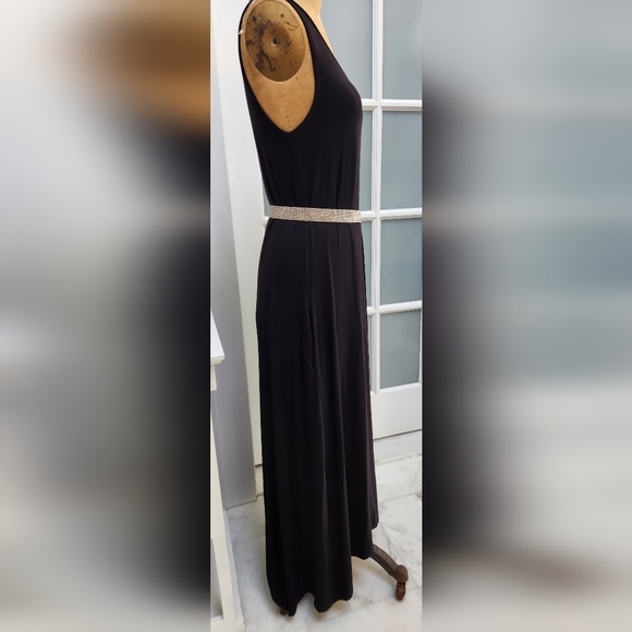 Sleeveless Black Hi-Low Hem Maxi Dress EUC - Picture 8 of 9